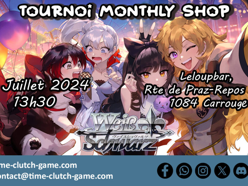 Weiss Schwarz – Tournoi Monthly shop du 21 Juillet